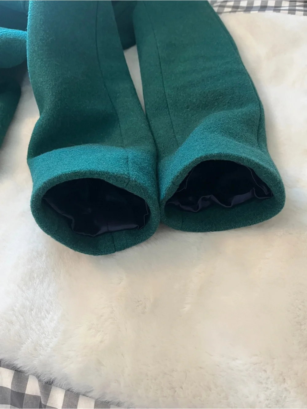 J. Crew Stadium Cloth Cocoon Coat Italian Wool in Green Size 2